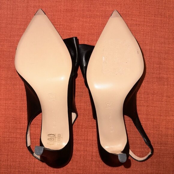 Gianvito Rossi Safira pumps Slingback 85 mm In Black Leather - Picture 8 of 9